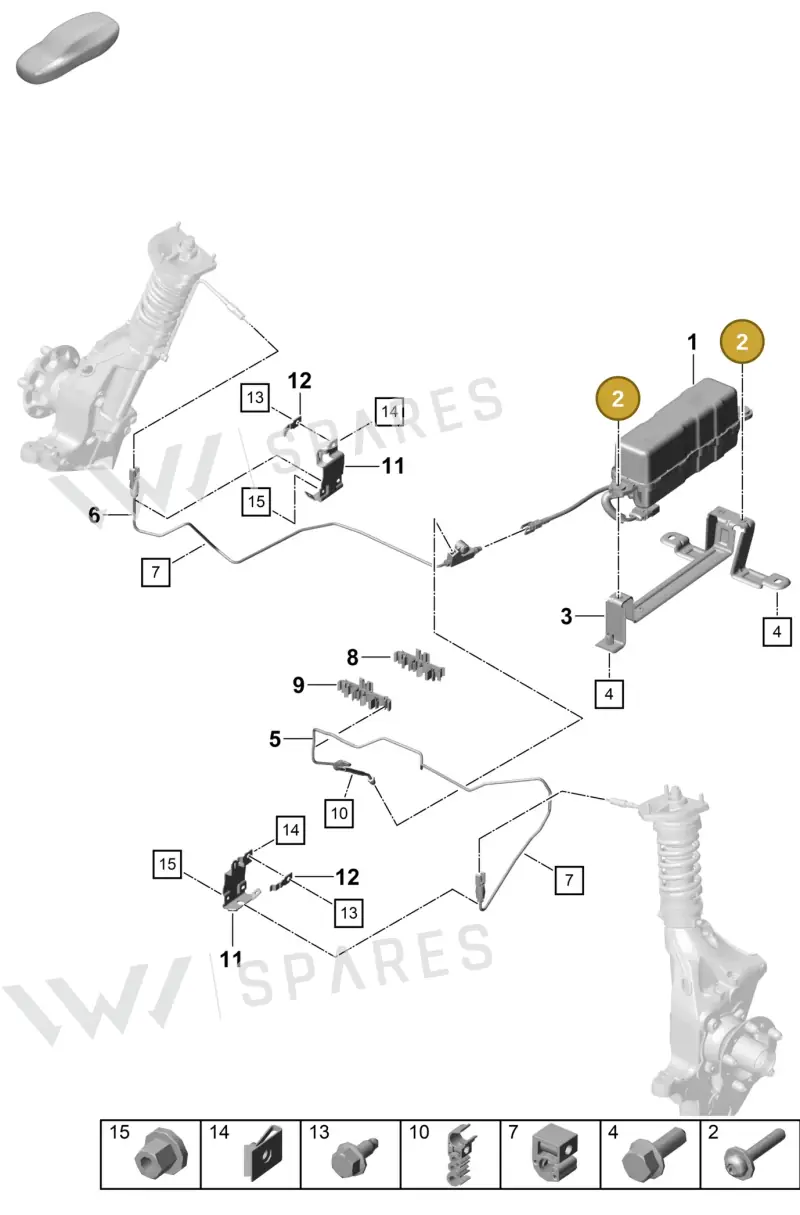 N91165701 — Porsche Boxster Spyder (2019-) diagram p55402050, position 2