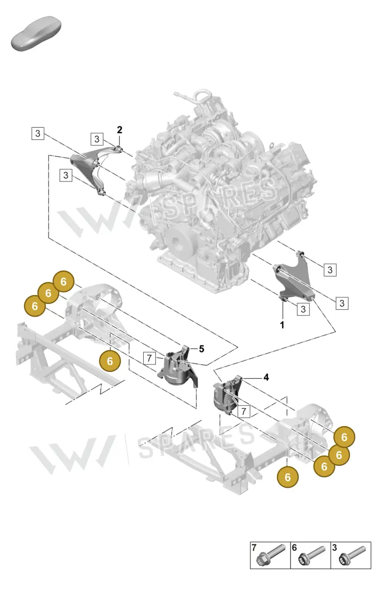 N91174401 — Porsche Panamera 4 Hybrid (2020-2023) diagram p58109015, position 6
