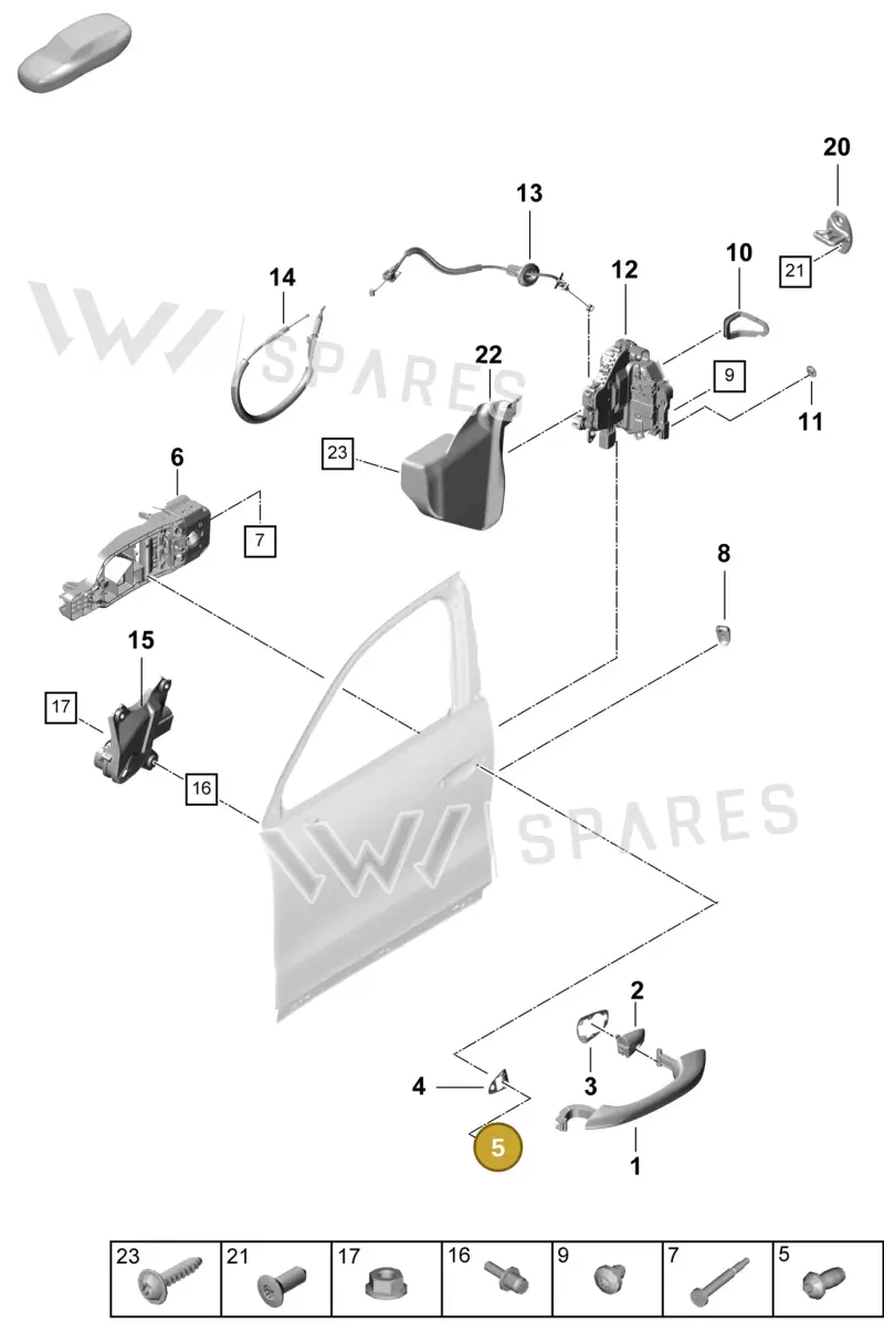N91176801 — Porsche Cayenne Hybrid Coupe (2023-) diagram p60804200, position 5