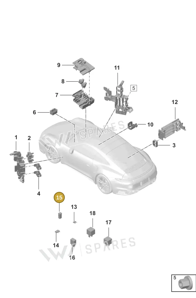 N91186305 — Porsche 992 Sport Classic (2020-) diagram p57902000, position 15