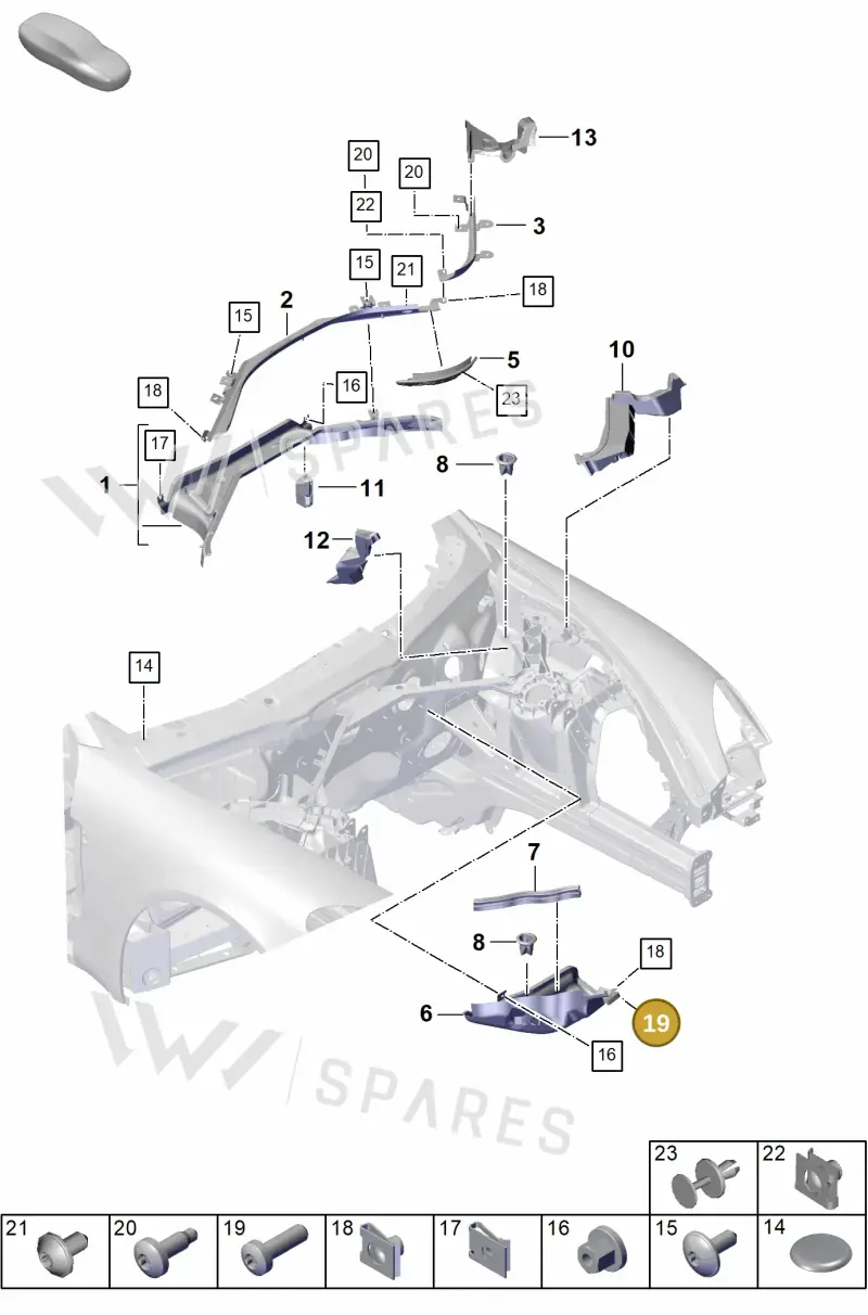 N91191401 — Porsche Panamera (2023-) diagram p62813000, position 19