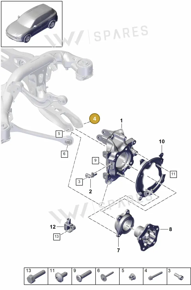 N91236301 — Porsche Cayenne Diesel V6 (2017-2023) diagram p51501020, position 4