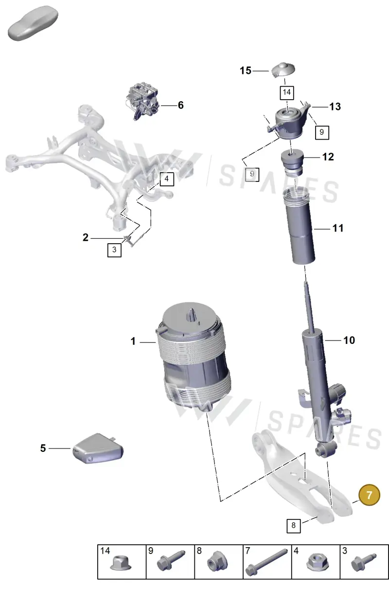 N91236401 — Porsche Cayenne Hybrid Coupe (2023-) diagram p60502000, position 7