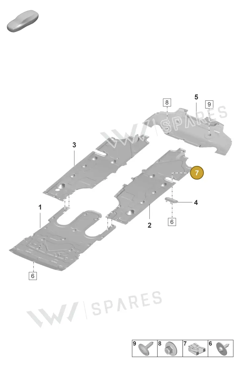 N91242501 — Porsche Panamera 4 Hybrid (2020-2023) diagram p58801700, position 7
