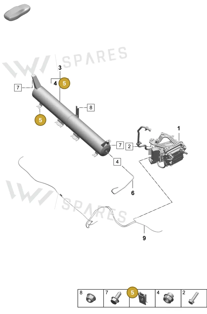 N91242501 — Porsche Macan 4 (2024-) diagram p61504000, position 5
