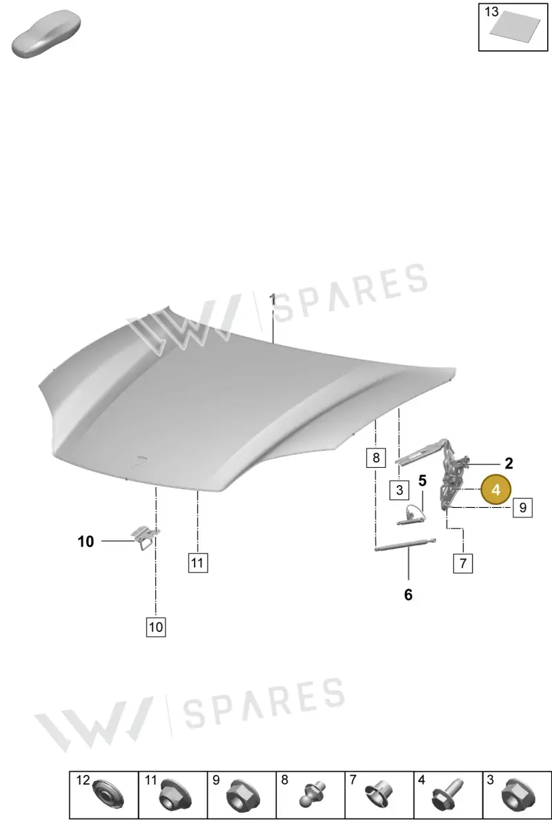 N91263701 — Porsche Macan 4 (2024-) diagram p61803000, position 4