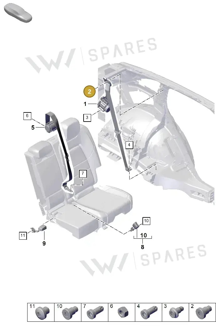 N98924303 — Porsche Cayenne Hybrid Coupe (2023-) diagram p60812100, position 2