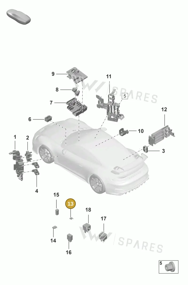 PAA102615A — Porsche 911 (2021-2022) diagram p59902000, position 13