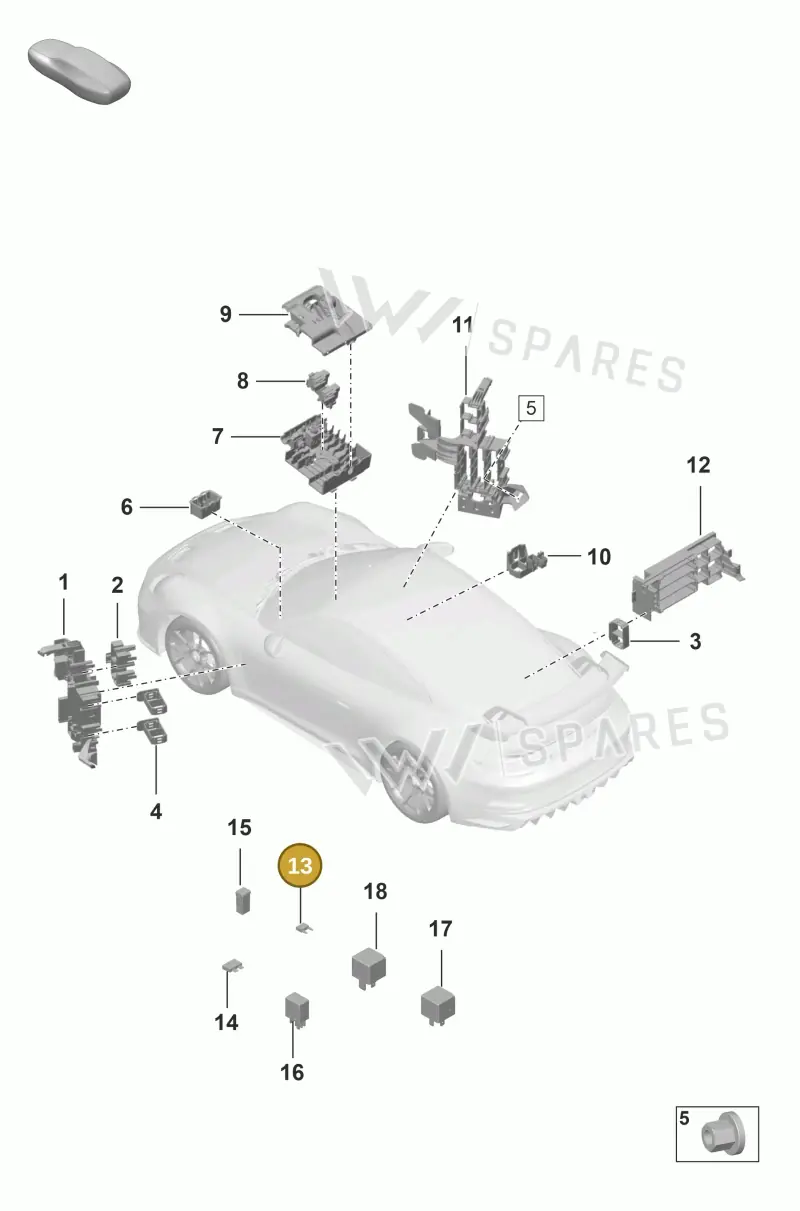 PAA102615C — Porsche 911 (2021-2022) diagram p59902000, position 13