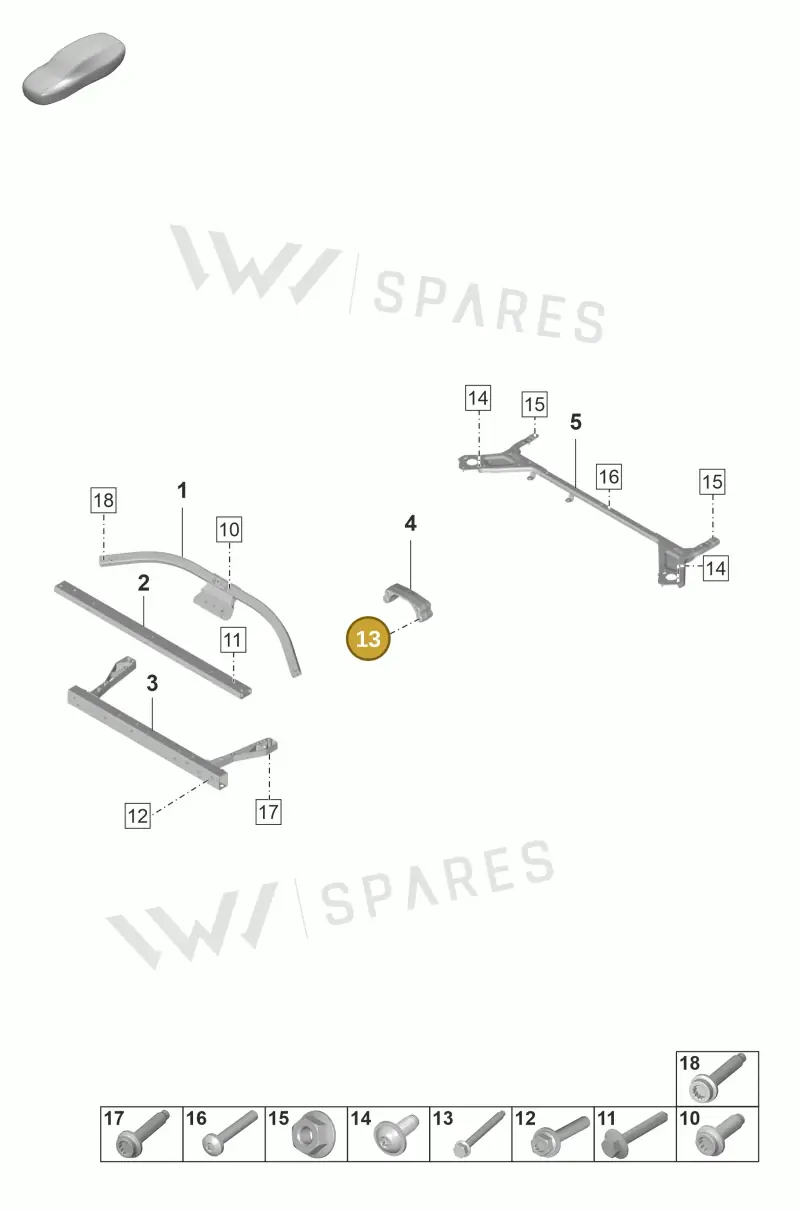 PAA105266 — Porsche Taycan Sport Turismo (2019-2024) diagram p56801700, position 13