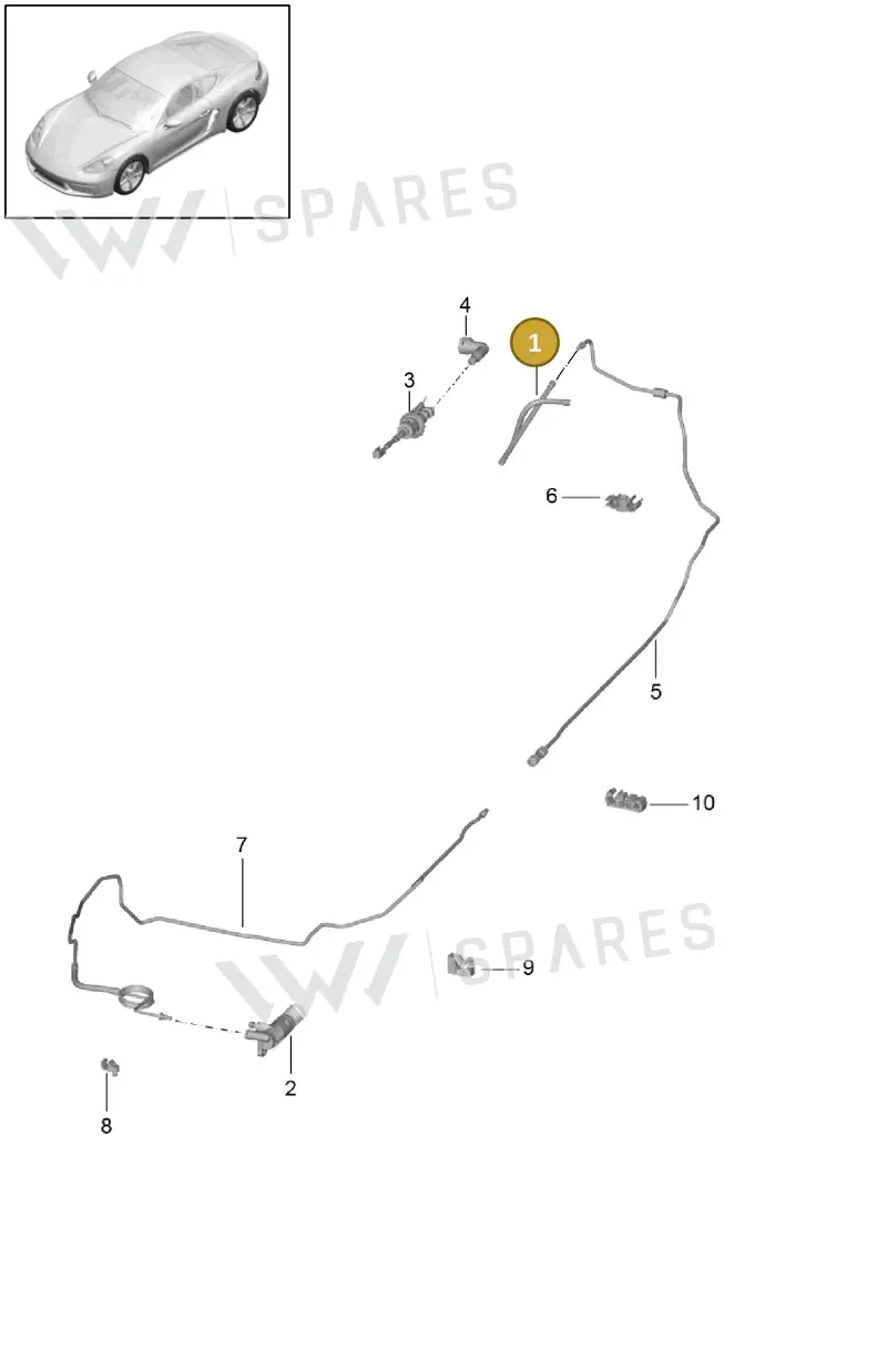 PAA721453 — Porsche Cayman (2016-2019) diagram p50703000, position 1