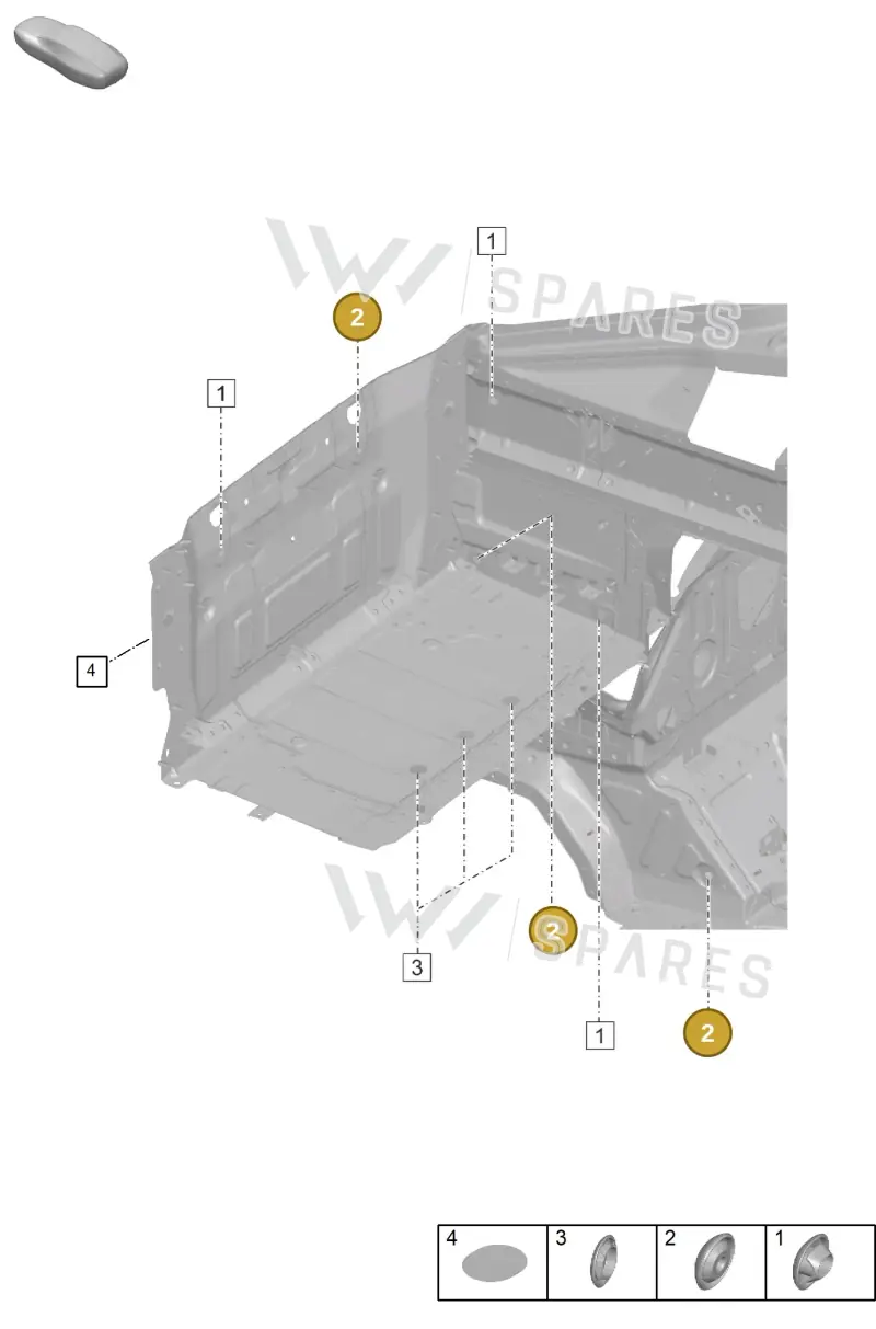 PAA899182 — Porsche 911 (2018-2024) diagram p53806000, position 2