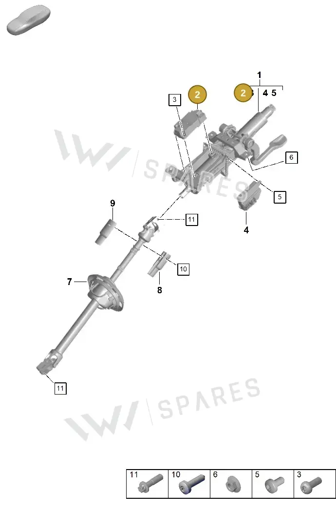 PAA905861 — Porsche Panamera (2020-2023) diagram p58403300, position 2