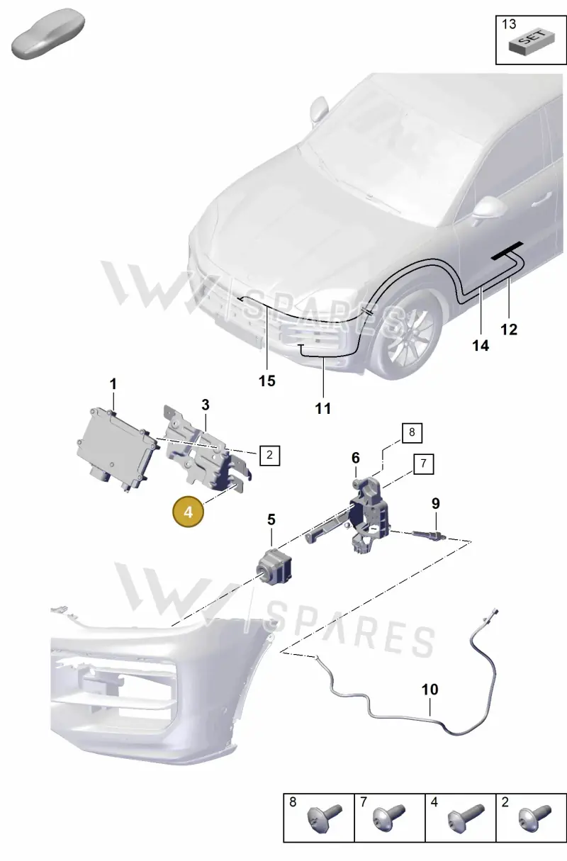 PAA911368 — Porsche Cayenne Coupe (2023-2023) diagram p60915200, position 4