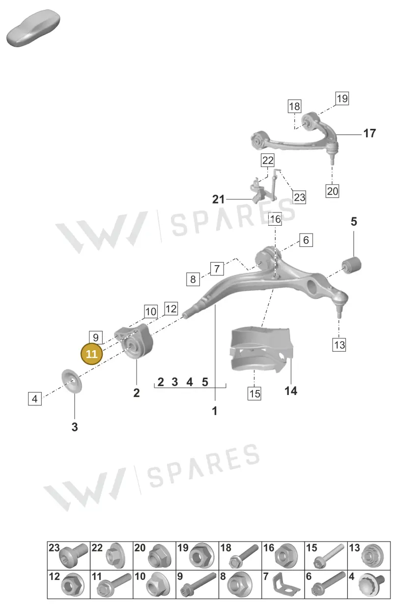 PAA912533 — Porsche Panamera (2023-2025) diagram p58401050, position 11