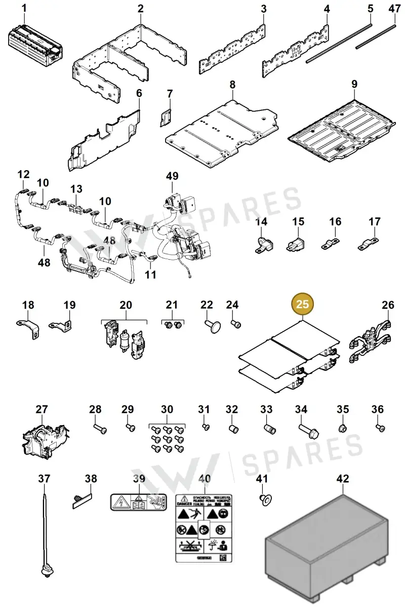 PAA915470 — Porsche Cayenne (2010-2018) diagram p35901040, position 25