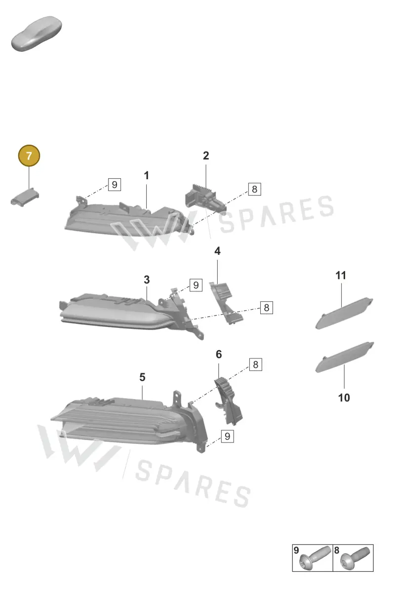 PAA941597 — Porsche Panamera (2020-2023) diagram p58905002, position 7