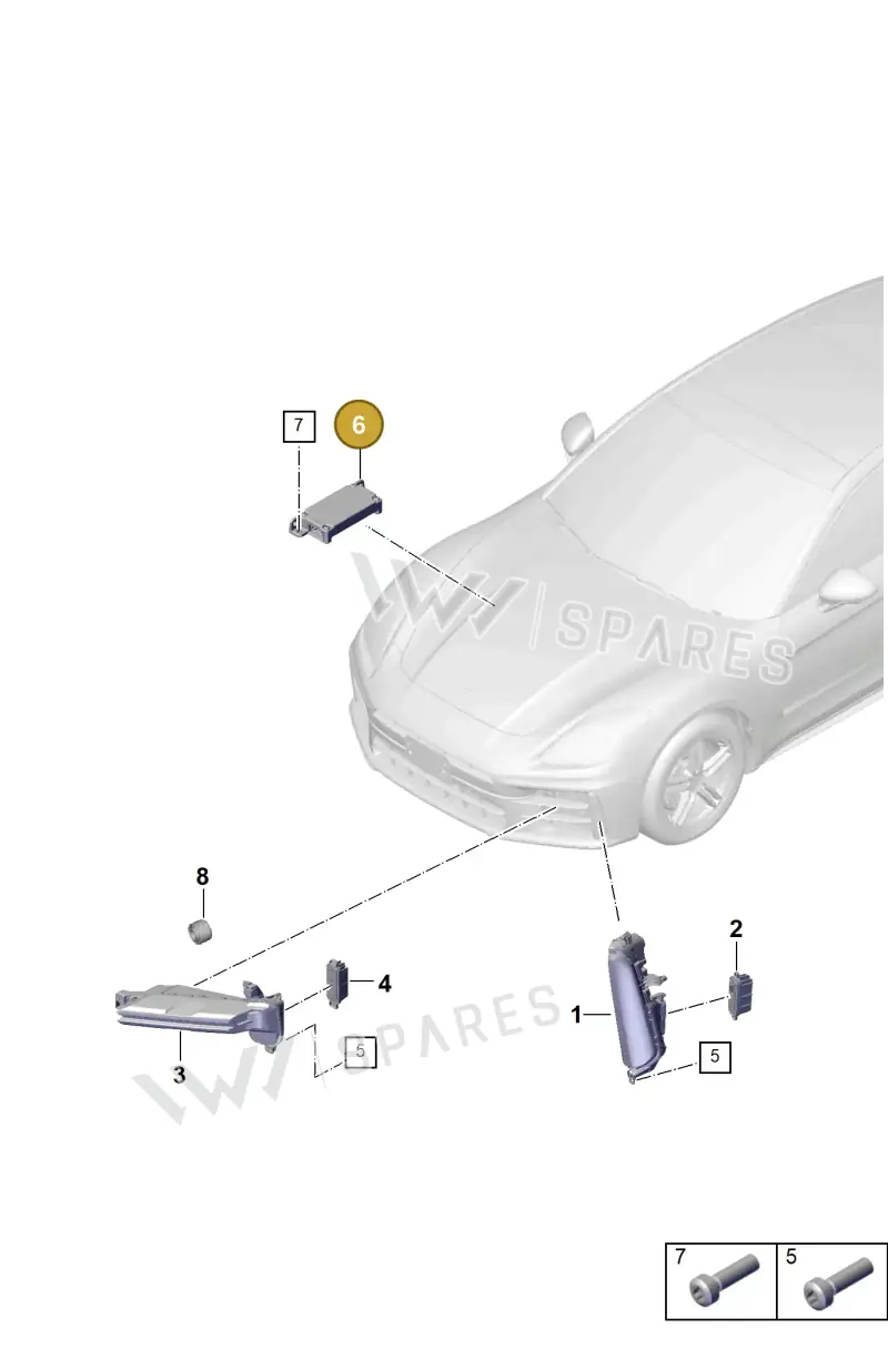 PAA941597 — Porsche Panamera (2023-2025) diagram p62908200, position 6