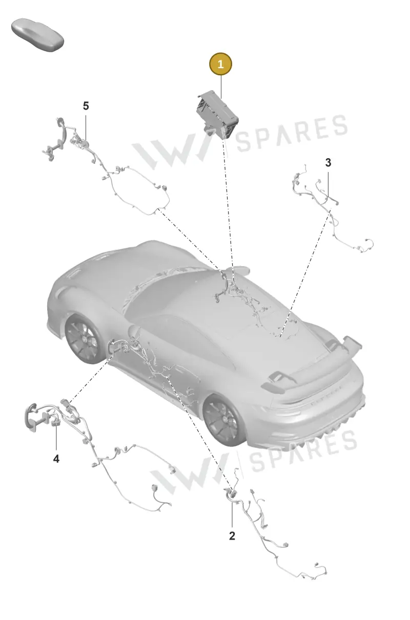 PAA959793 — Porsche 911 (2021-2022) diagram p59902150, position 1