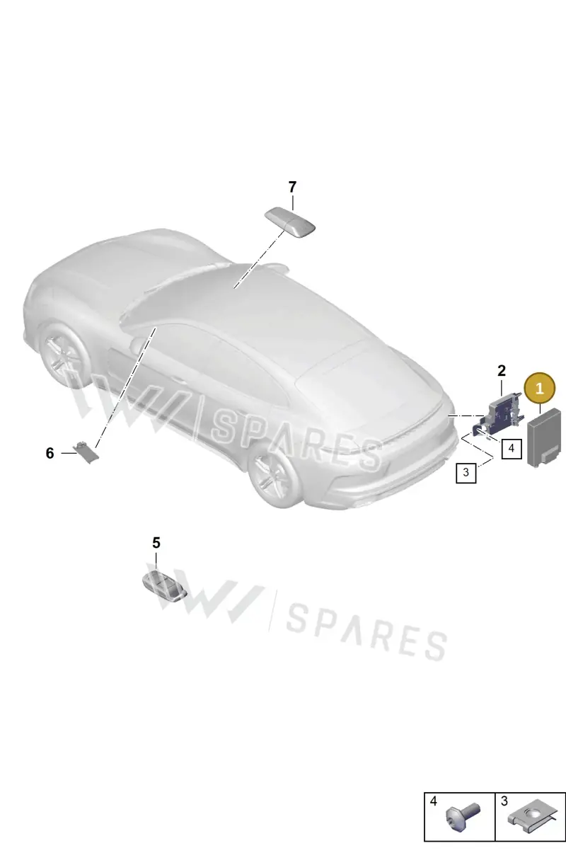PAA963513B — Porsche Panamera (2023-2025) diagram p62901400, position 1