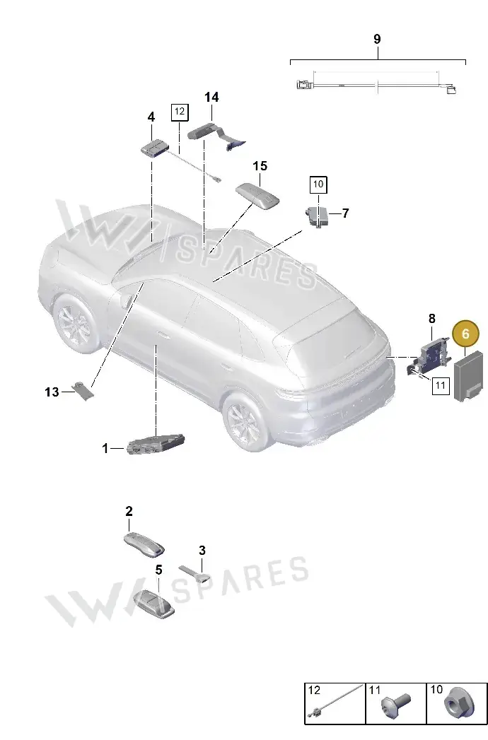 PAA963513B — Porsche Cayenne Coupe (2023-2023) diagram p60901400, position 6
