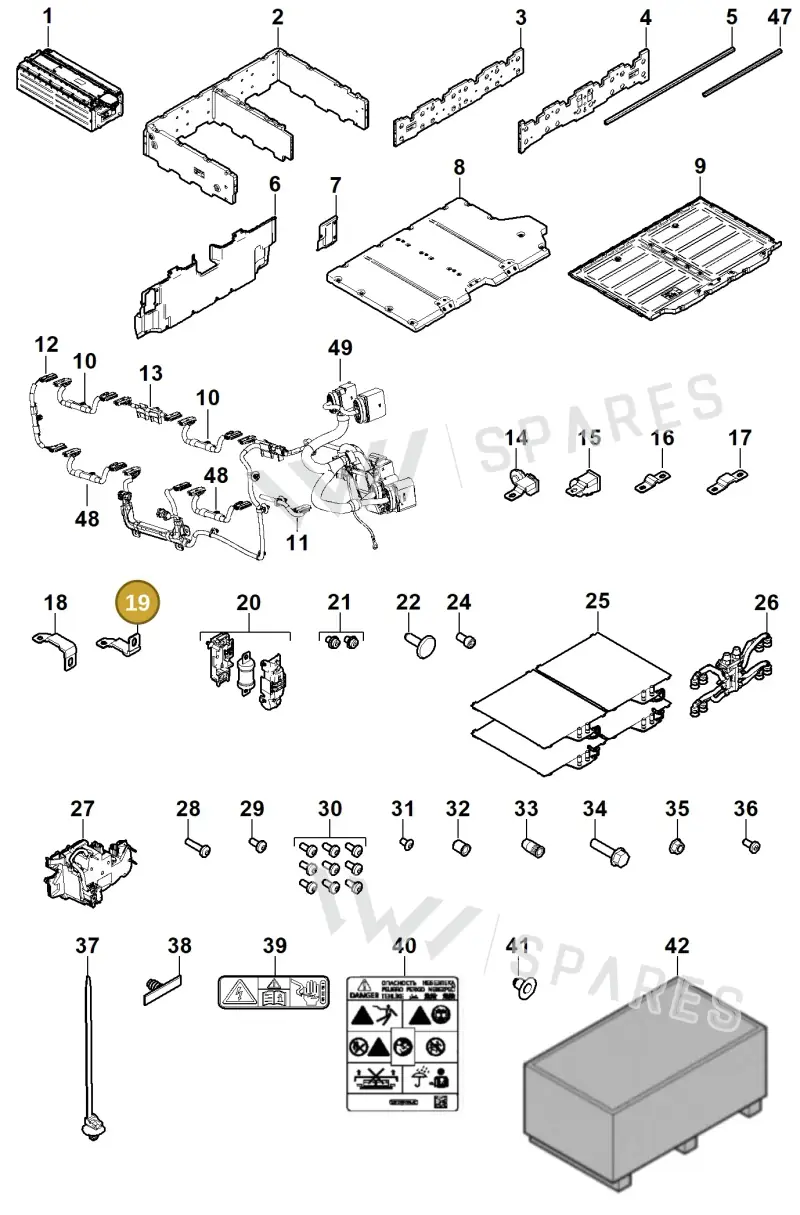 PAA971221C — Porsche Cayenne (2010-2018) diagram p35901040, position 19