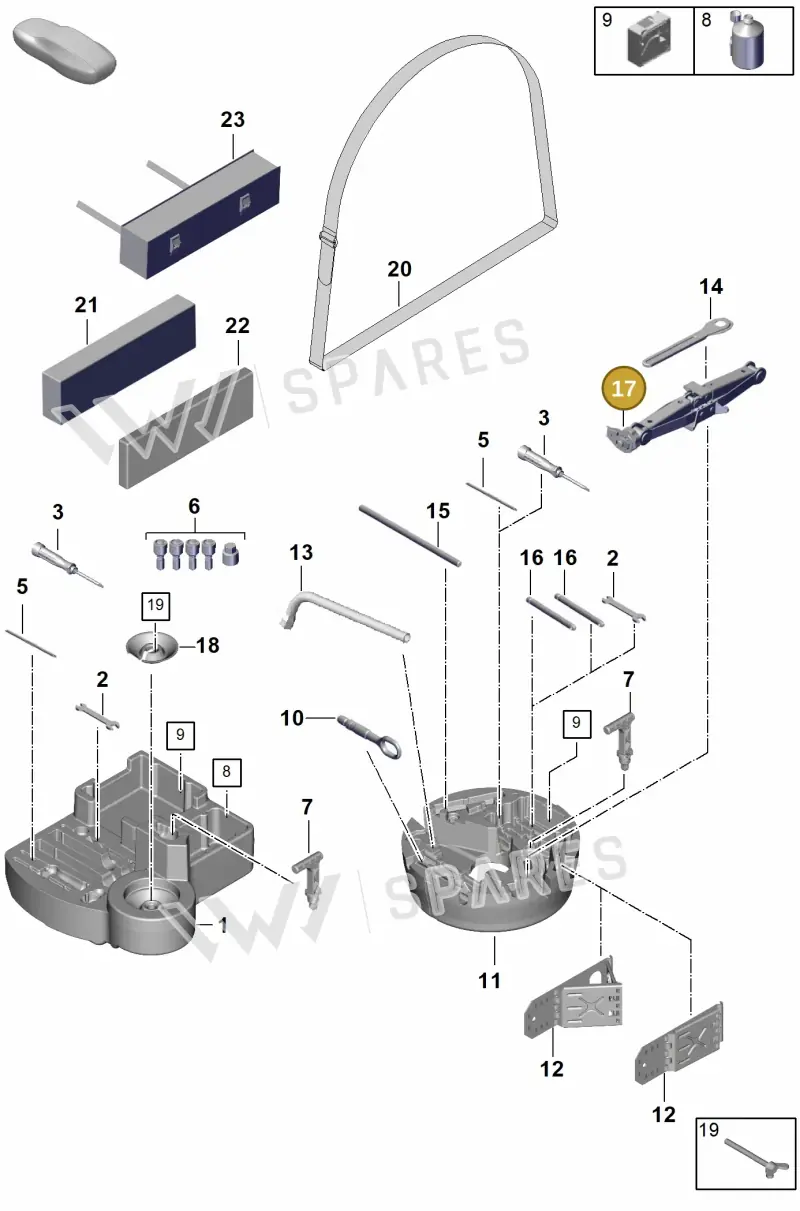 PAB011031 — Porsche Cayenne Coupe (2023-2023) diagram p60001000, position 17