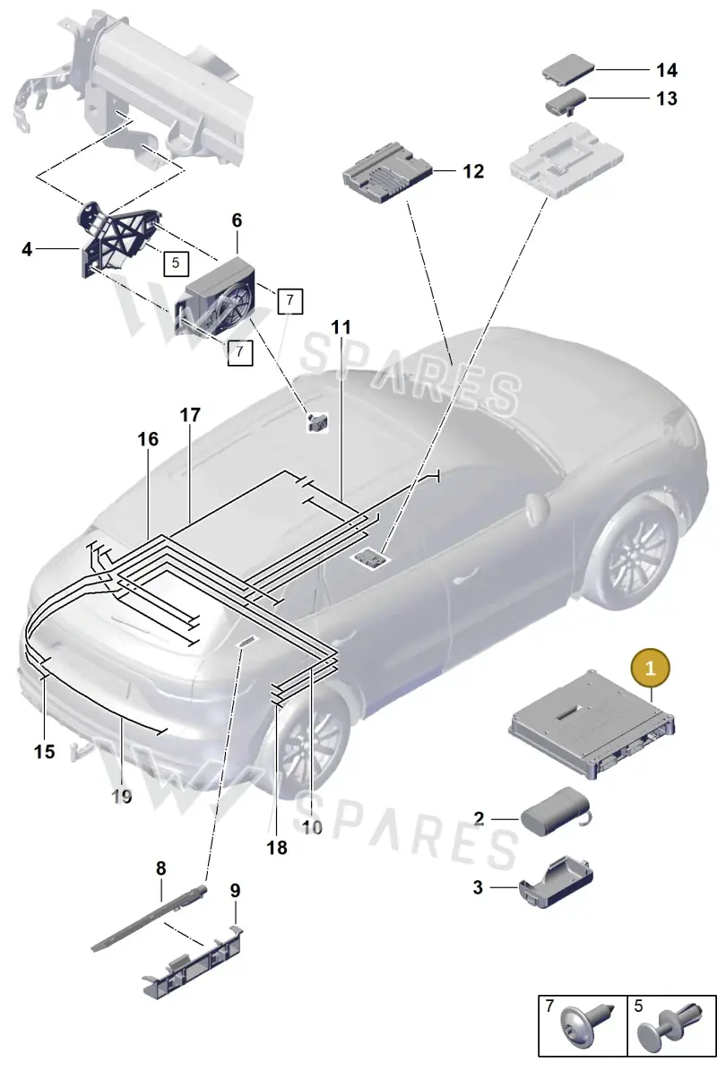 PAB035282R — Porsche Cayenne Coupe (2023-2023) diagram p60901500, position 1