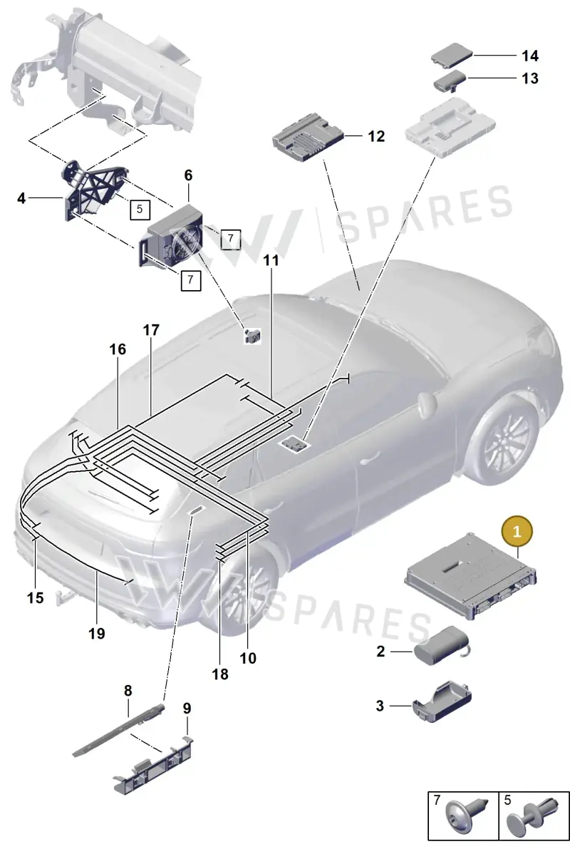 PAB035283J — Porsche Cayenne Coupe (2023-2023) diagram p60901500, position 1