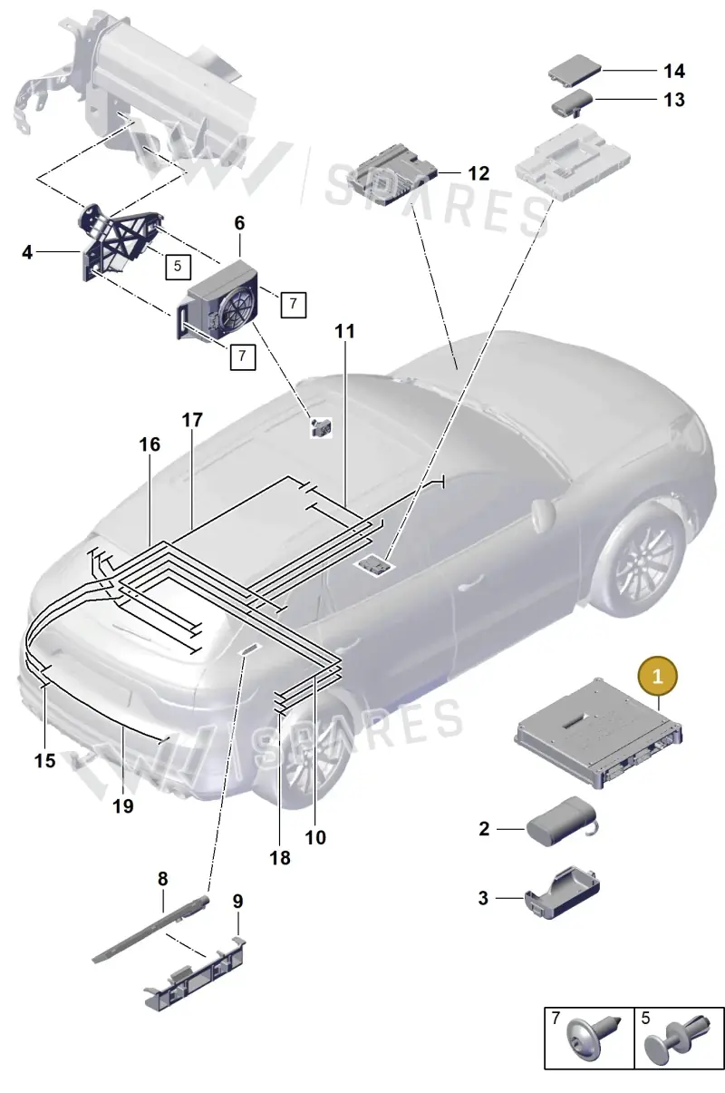 PAB035283Q — Porsche Cayenne Coupe (2023-2023) diagram p60901500, position 1