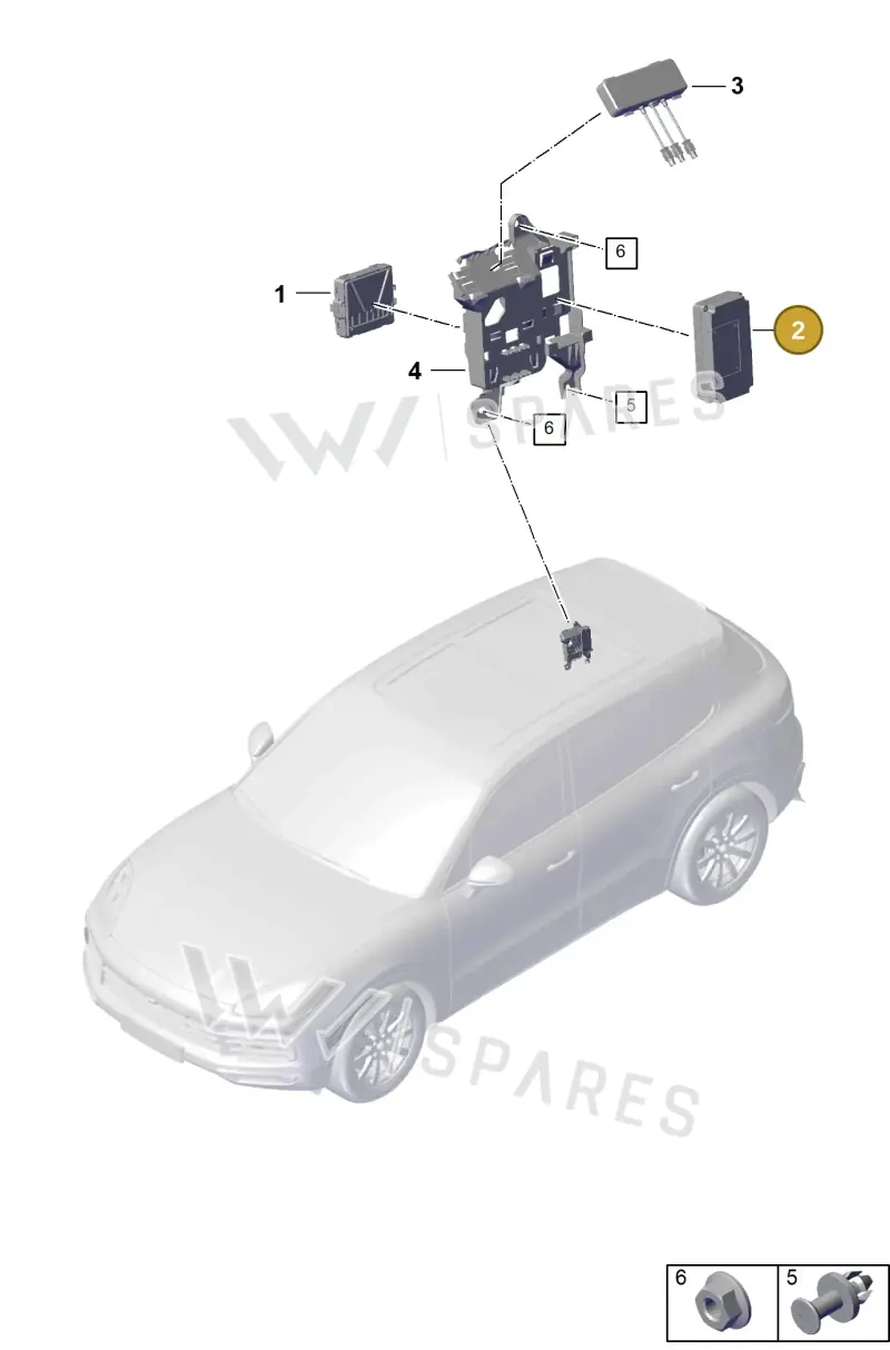 PAB035284F — Porsche Cayenne (2017-2023) diagram p51901010, position 2