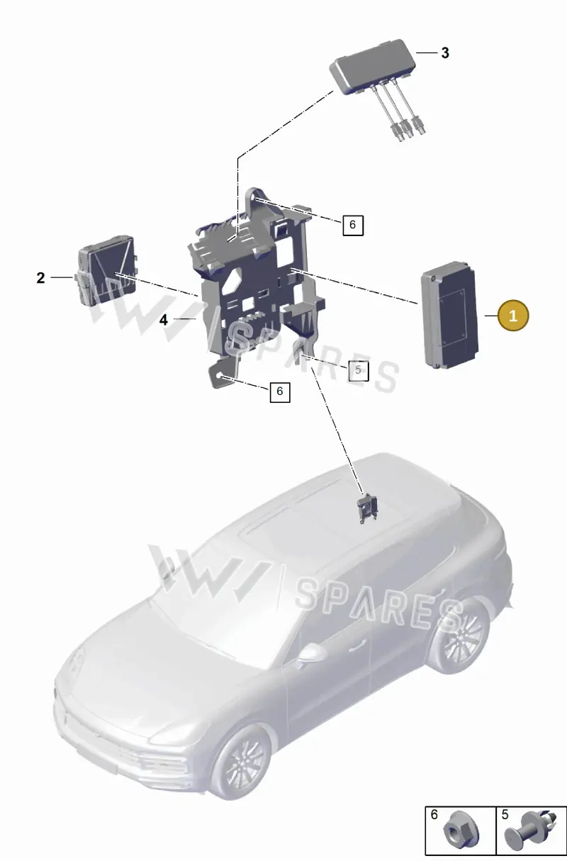 PAB035284F — Porsche Cayenne Coupe (2023-2023) diagram p60901700, position 1