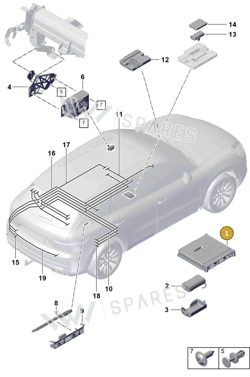PAB035284P — Porsche Cayenne Coupe (2023-2023) diagram p60901500, position 1