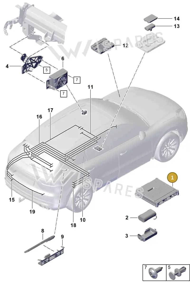 PAB035284Q — Porsche Cayenne Coupe (2023-2023) diagram p60901500, position 1