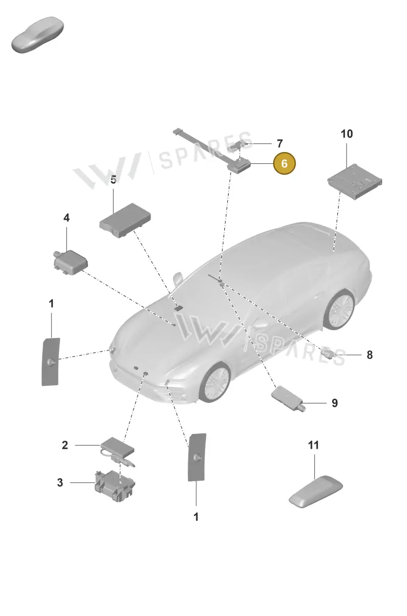 PAB035504 — Porsche Panamera (2020-2023) diagram p58911015, position 6