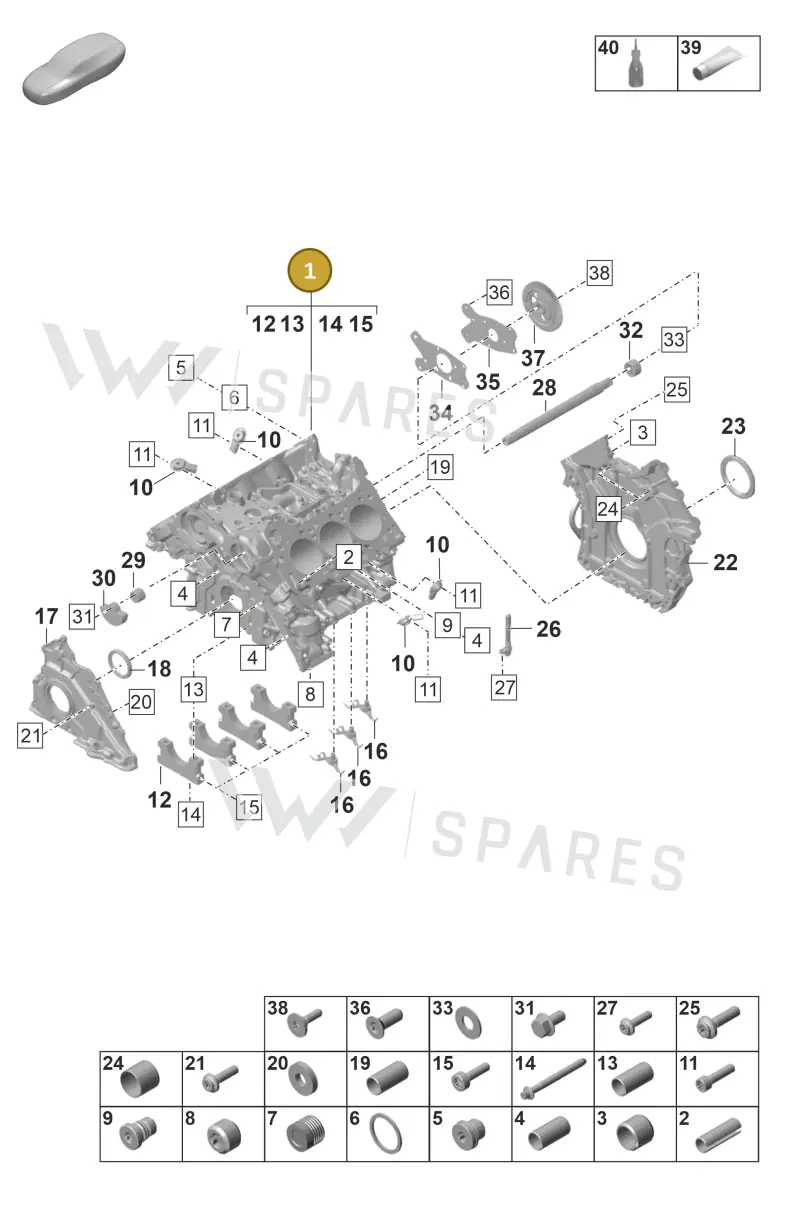 PAB103011H — Porsche Panamera (2023-2025) diagram p58101110, position 1