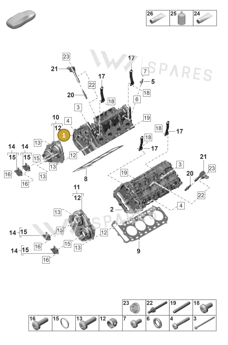 PAB103061 — Porsche Panamera (2020-2023) diagram p58103000, position 1
