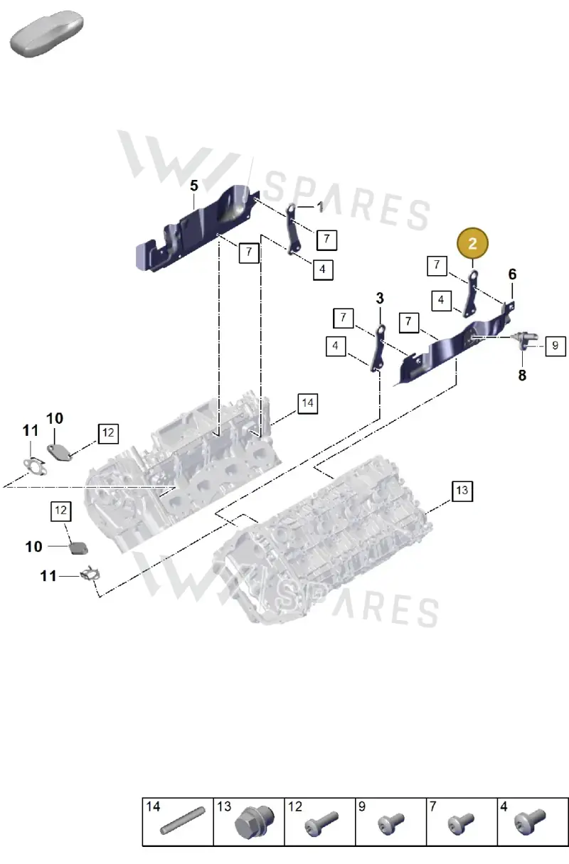 PAB103392B — Porsche Cayenne Coupe (2023-2023) diagram p60103030, position 2