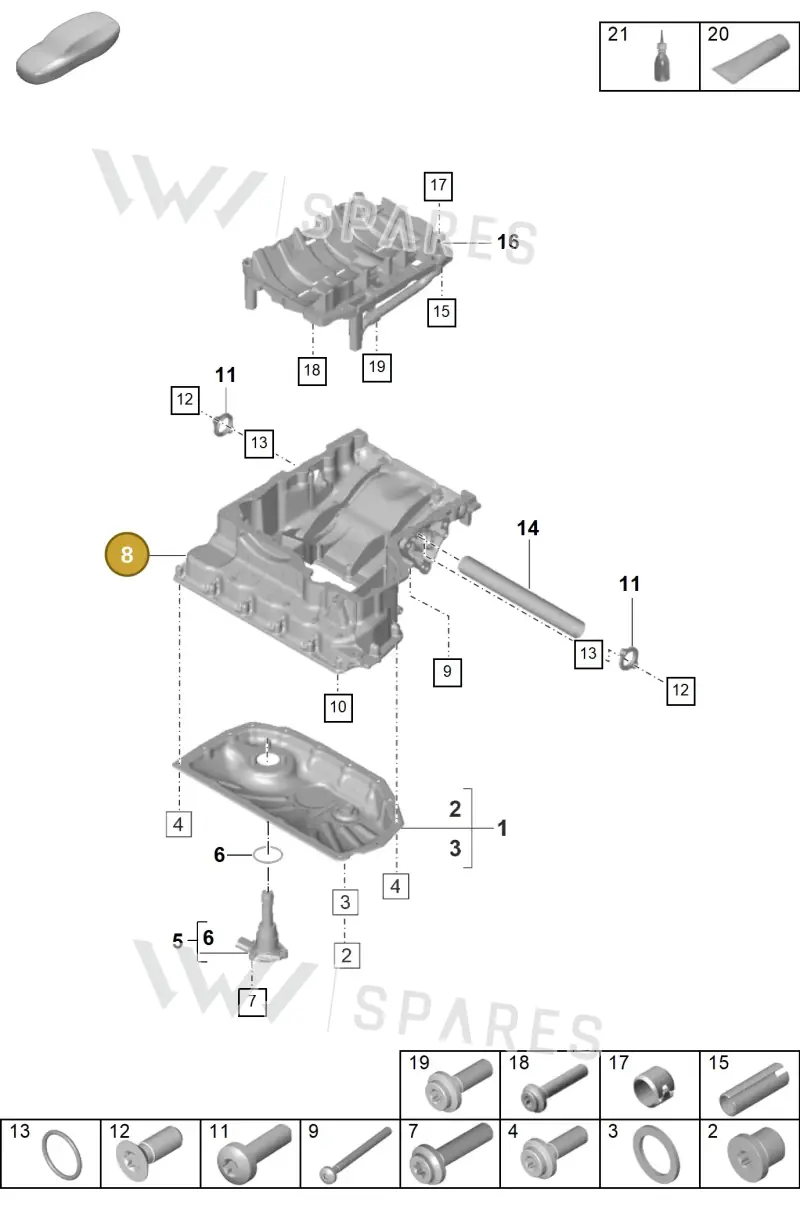 PAB103603A — Porsche Panamera (2023-2025) diagram p58104110, position 8