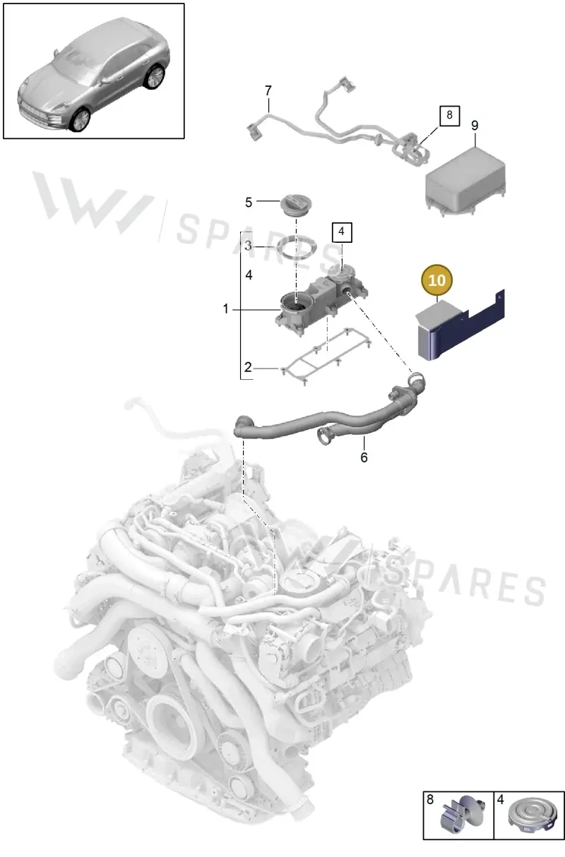PAB103729A — Porsche Macan (2018-2022) diagram p52000075, position 10
