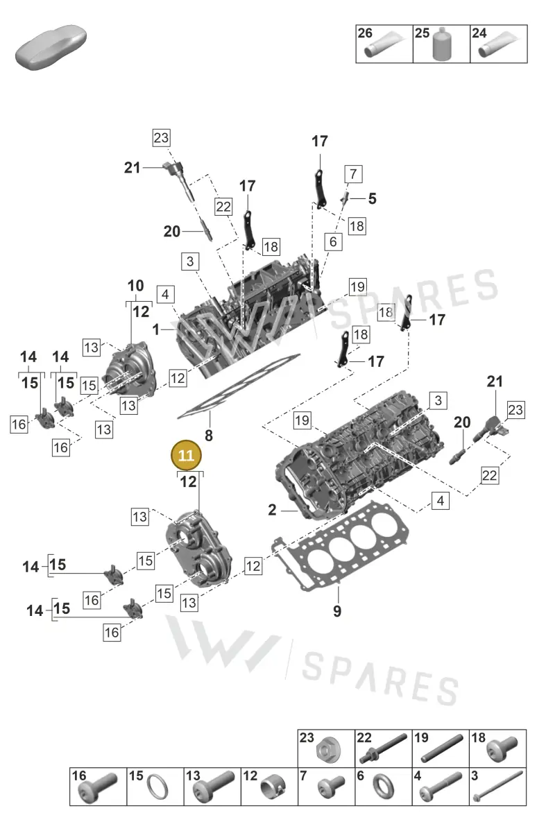 PAB109286 — Porsche Panamera (2020-2023) diagram p58103000, position 11