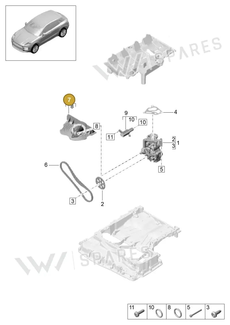 PAB115155B — Porsche Macan (2018-2022) diagram p52000012, position 7