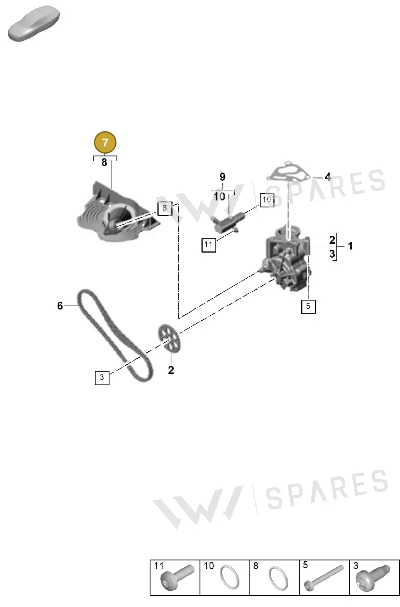 PAB115155B — Porsche Cayenne Coupe (2023-2023) diagram p60104010, position 7