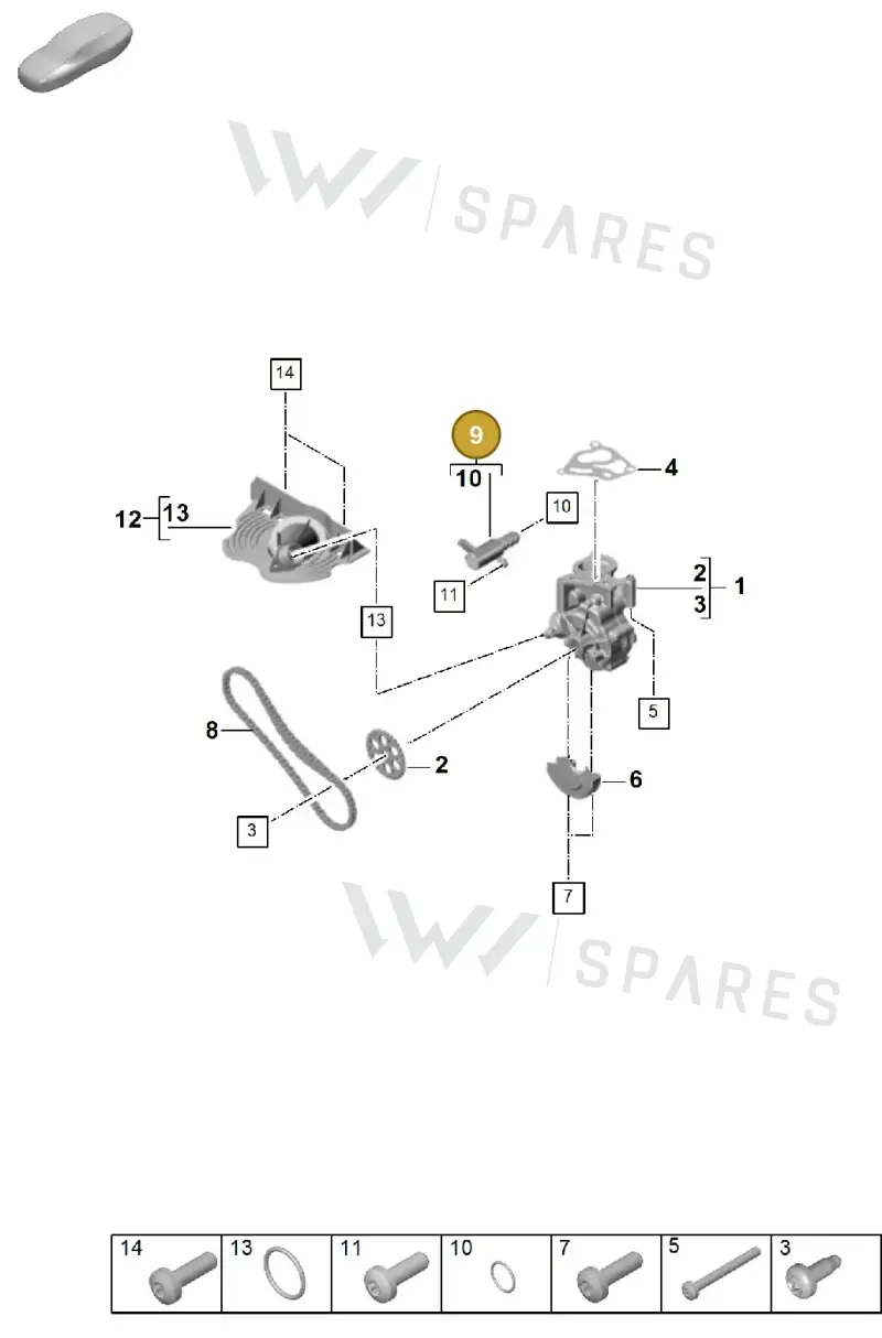 PAB115393 — Porsche Cayenne Coupe (2023-2023) diagram p60104020, position 9