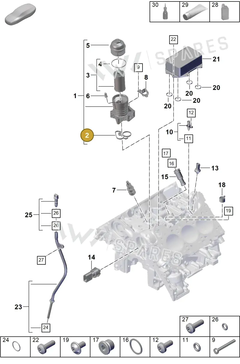 PAB115441 — Porsche Cayenne Coupe (2023-2023) diagram p60104210, position 2