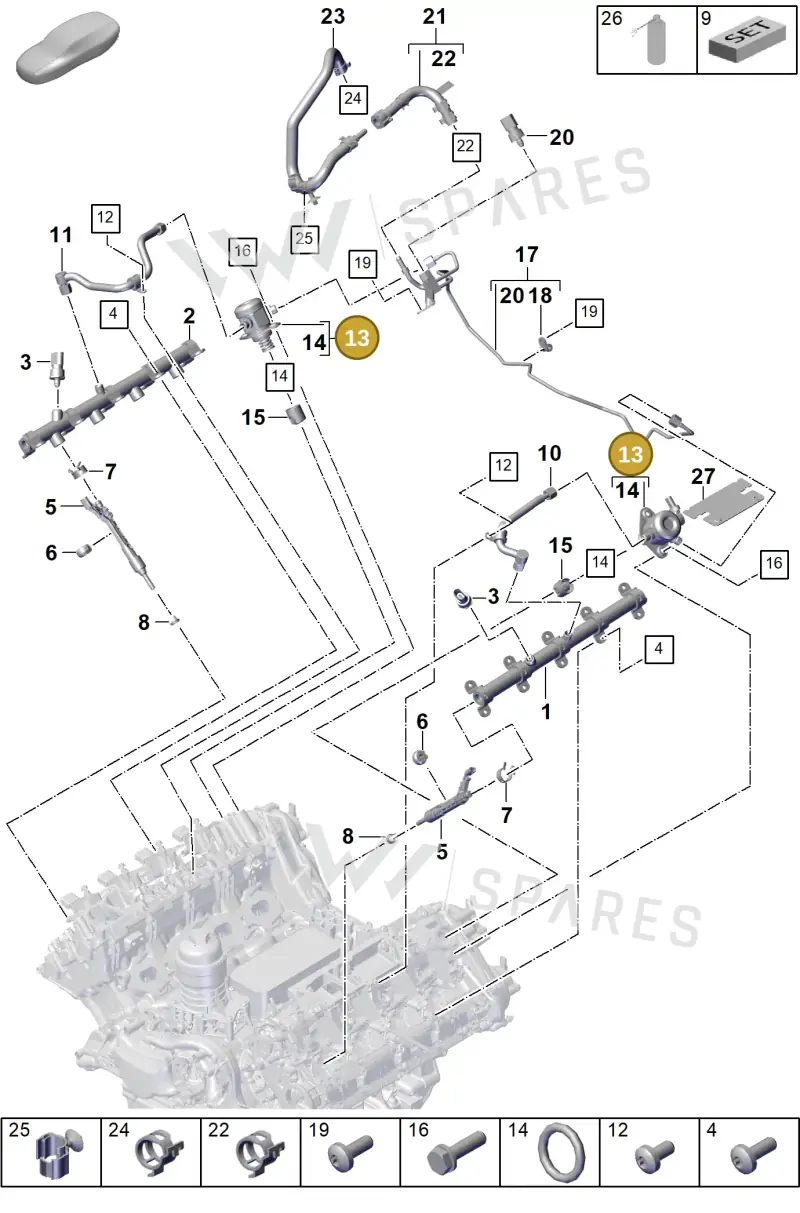 PAB127026 — Porsche Cayenne Coupe (2023-2023) diagram p60107020, position 13