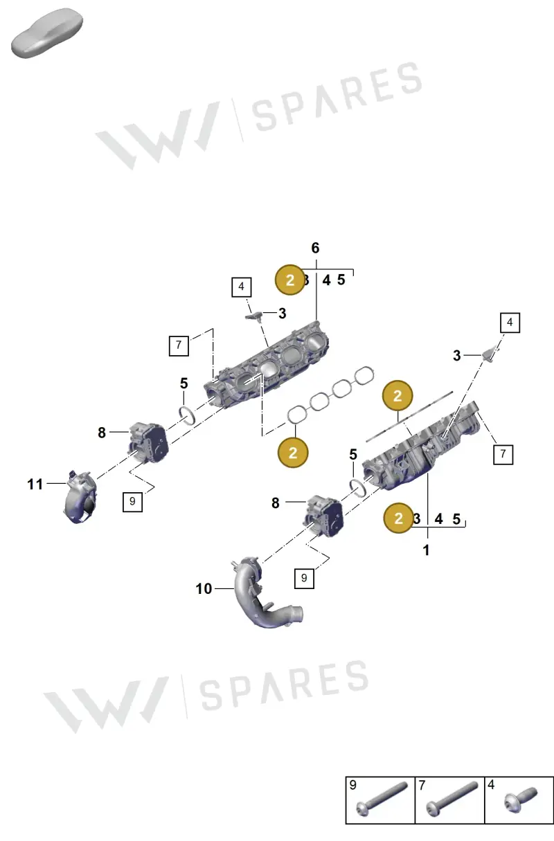 PAB129049 — Porsche Cayenne Coupe (2023-2023) diagram p60107130, position 2