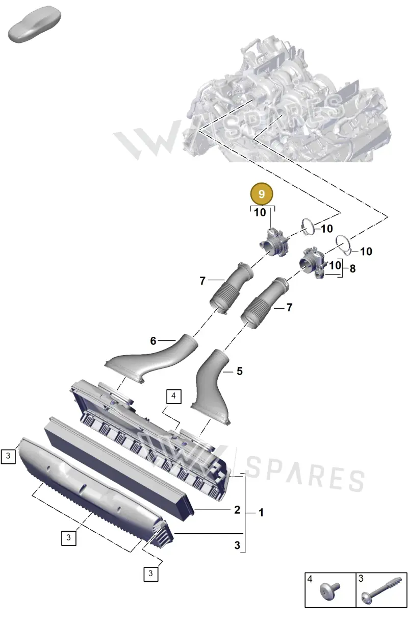 PAB129680 — Porsche Panamera (2023-2025) diagram p62106000, position 9