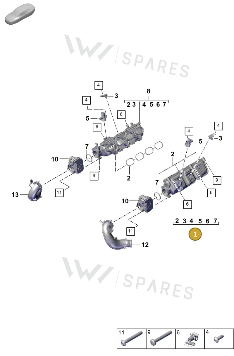 PAB129711D — Porsche Cayenne Coupe (2023-2023) diagram p60107120, position 1