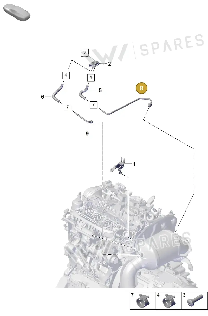 PAB131205R — Porsche Cayenne Coupe (2023-2023) diagram p60202300, position 8